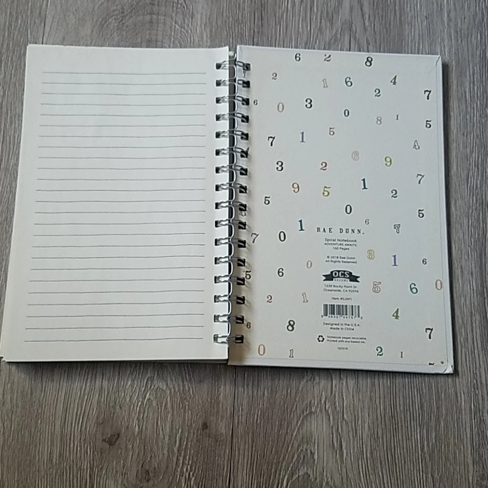 Rae Dunn Spiral Notebook Journal